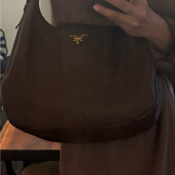 Prada Brown Leather Women's Bag - Picture 8 of 9